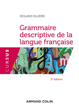 Grammaire descriptive de la langue française - Gramatyka opisowa języka francuskiego